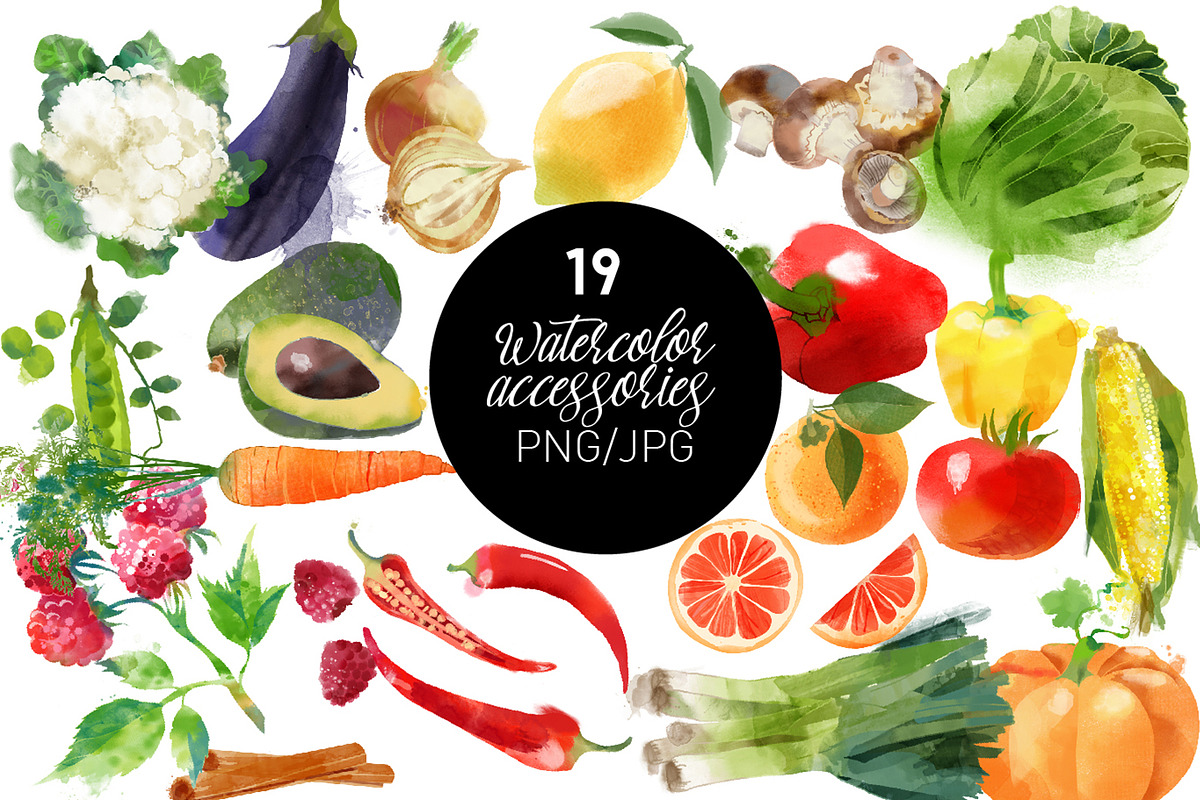 Watercolor kitchen, a Food Illustration by Tatiana Davidova (Photo 5 of 5)