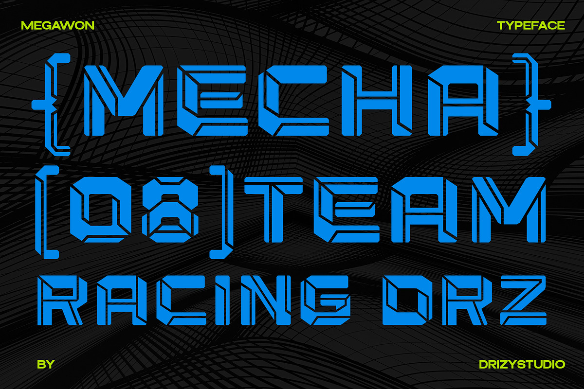 Megawon - Modern Sport Font, a Sans Serif Font by Drizy (Photo 7 of 9)