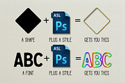 70 Photoshop Edging Styles, a Layer Style Add-On by Heather Green Designs (Thumbnail 3 of 5)