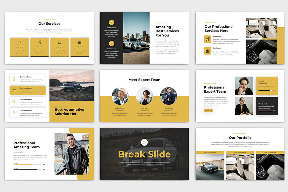 Autocar Presentations Template, a Presentation Template by TypeMakers (Photo 4 of 5)