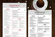 Restaurant Menu, a Brochure Template by AIW SOLUTIONS (Thumbnail 1 of 6)