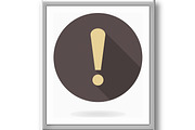 Fine Vector Exclamation Icon, a Texture Graphic by FineArtStudio (Thumbnail 2 of 3)