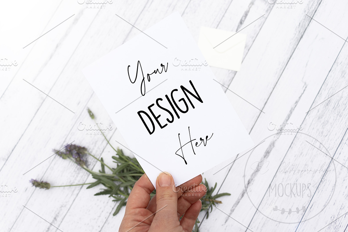 Handheld White Card Mockup JPG, a Beauty & Fashion Photo by SC Photography & Design (Photo 1 of 2)