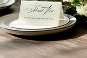 3.5x2 Wedding Place Card Mockup, a Mockup by Serenefeeling (Thumbnail 4 of 6)