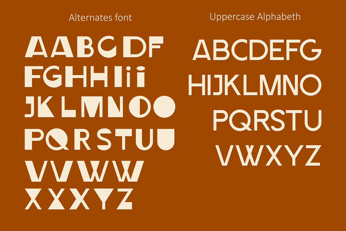 ALLTECO– Modern Retro Display Fonts, a Sans Serif Font by WhymoreArt (Photo 2 of 11)