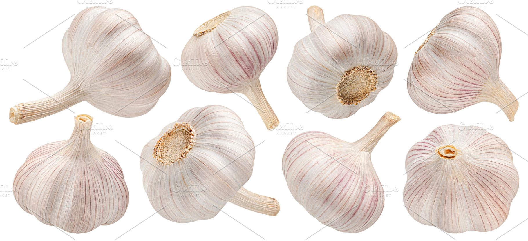 Garlic isolated on white background, a Food & Drink Photo by Max Lashcheuski