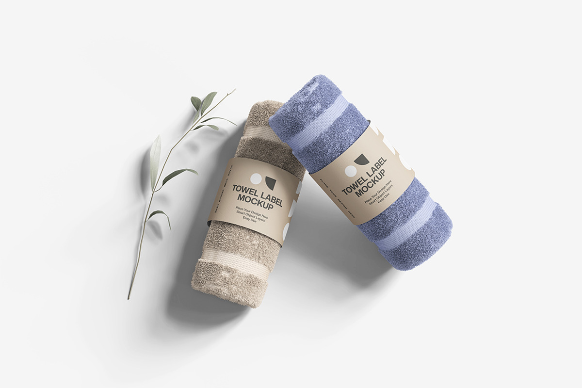 Towel Label Mockup, a Product Mockup by MrLetters (Photo 5 of 5)