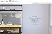 Interior Mockup, Italian Kitchen, a Product Mockup by Designed By Gorovaya (Thumbnail 1 of 6)