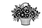 Charming flower basket wall art, an Illustration by Amazin_art (Thumbnail 4 of 32)