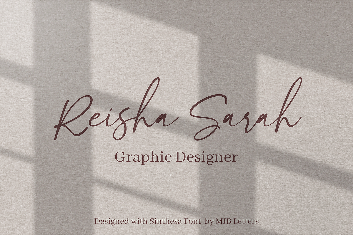 Sinthesa Boutney – Luxury Handwritte, a Script Font by MJB Letters (Photo 10 of 12)