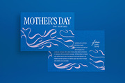 Blue Mother's Day Greeting Card, a Card Template by graphicook (Thumbnail 2 of 3)