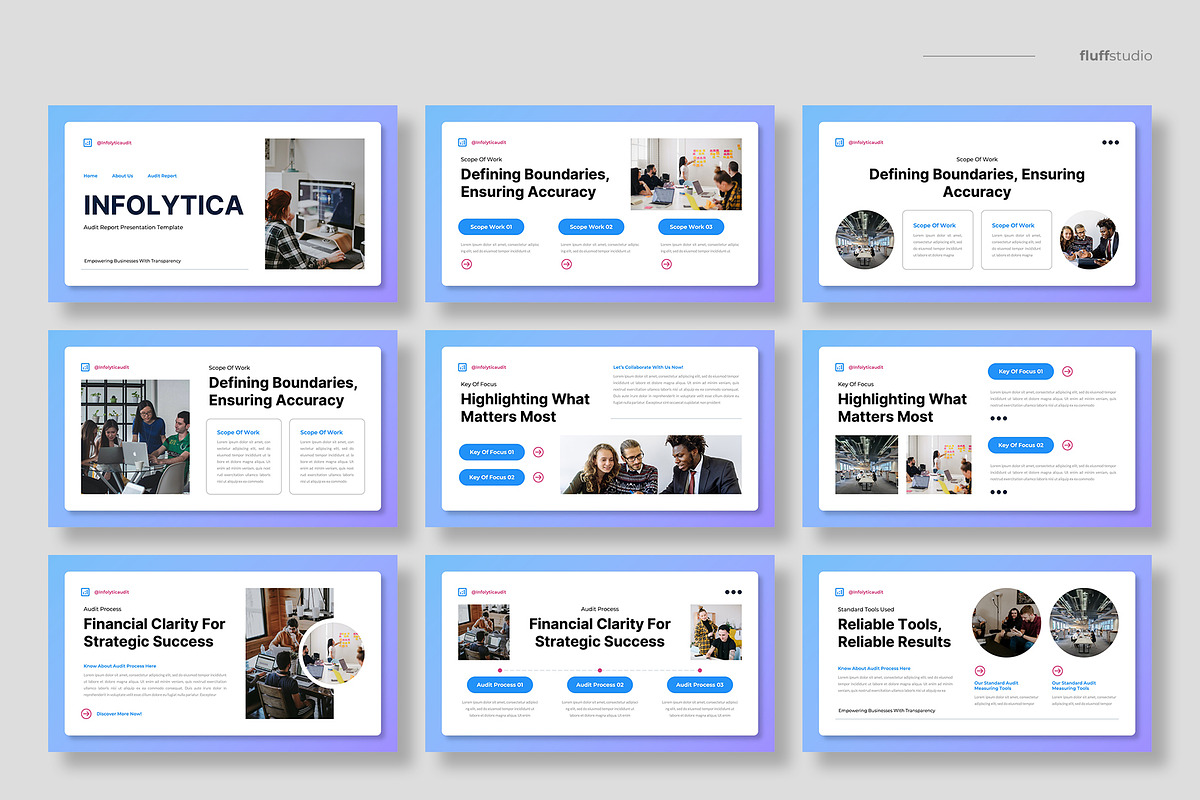 Audit Report Keynote Template, a Presentation Template by fluffstudio (Photo 2 of 4)