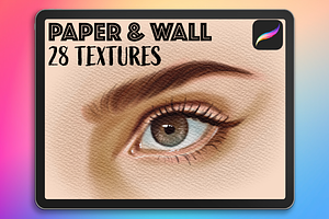 28 Procreate Paper & Wall Textures