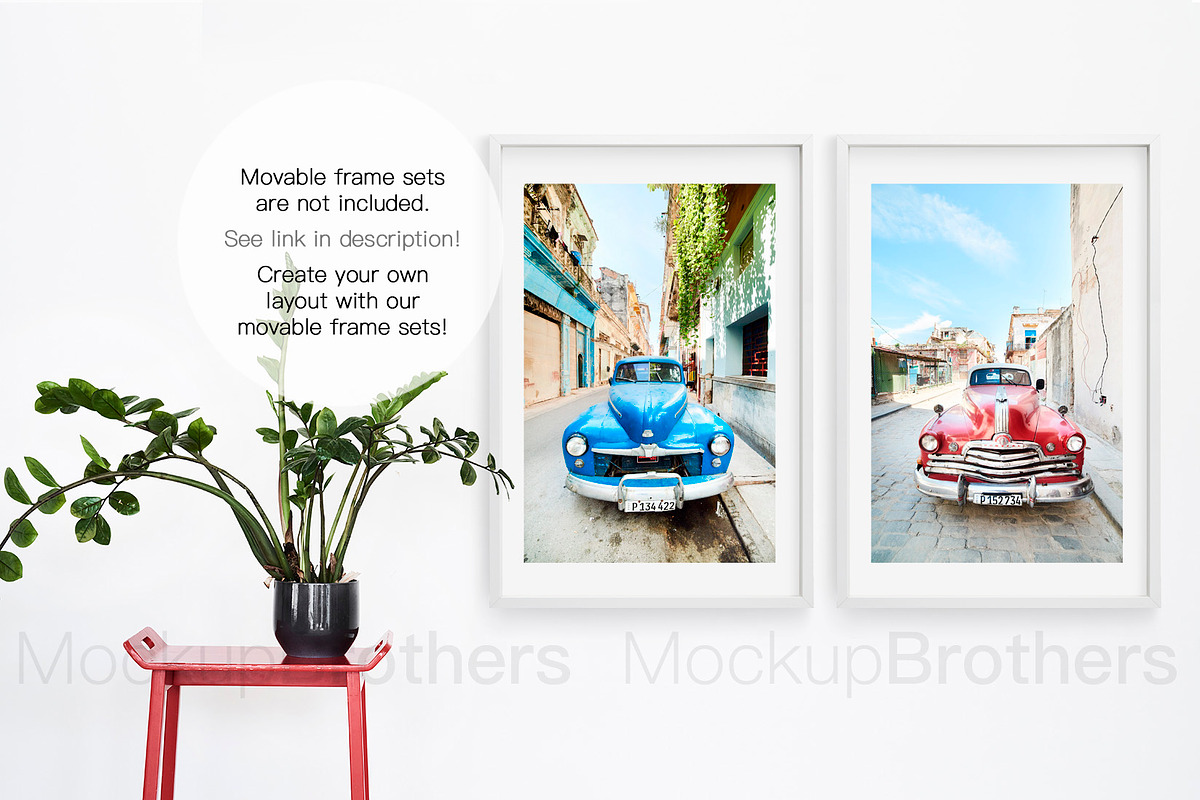 living room mockup, mock up 44, a Print Template by MockUpBrothers (Photo 4 of 5)