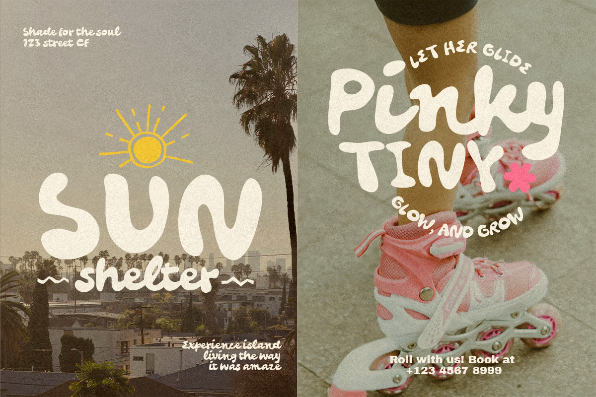 Youth Brain - Groovy Bold Font, a Script Font by Sarid Ezra (Photo 7 of 9)