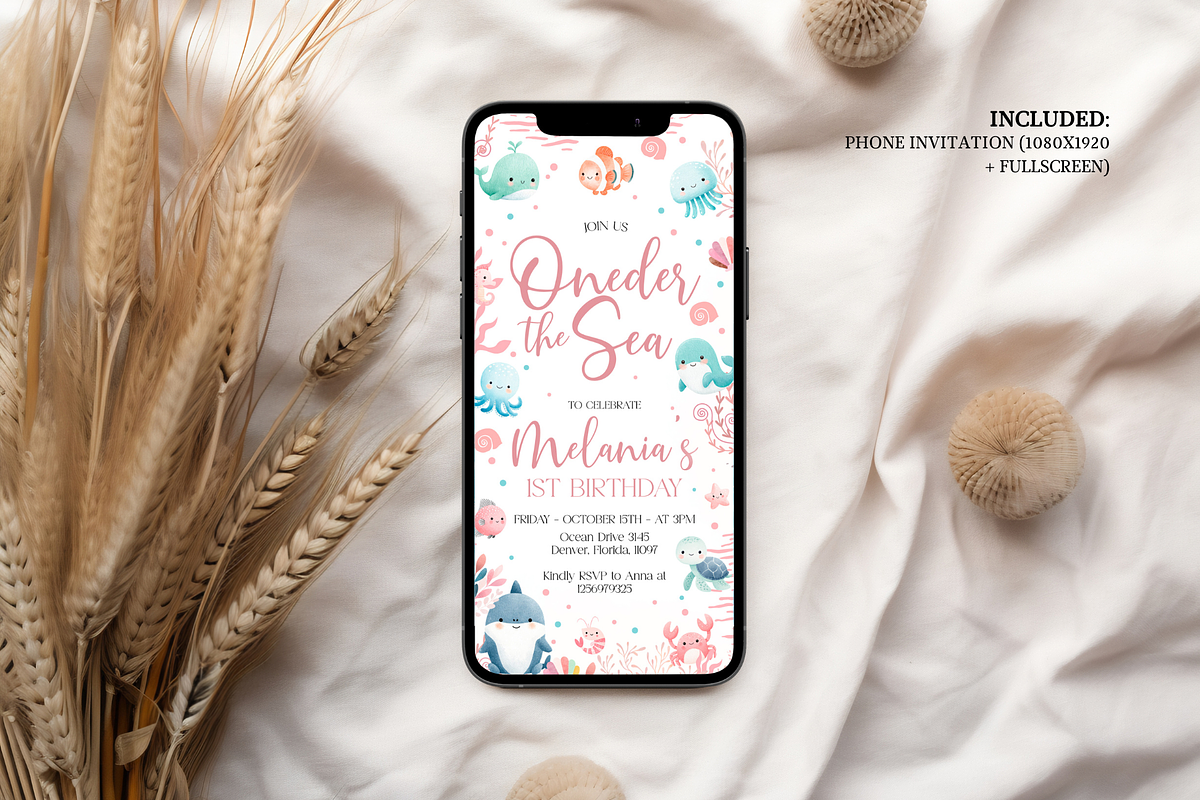 Under The Sea Birthday Invite Suite, a Templates & Theme by Digital_Mind (Photo 3 of 5)
