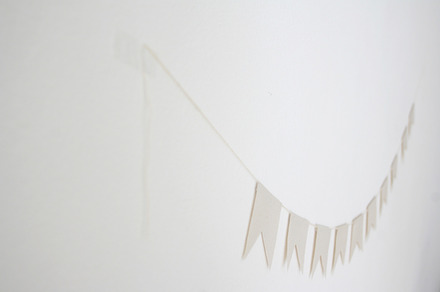 white paper bunting