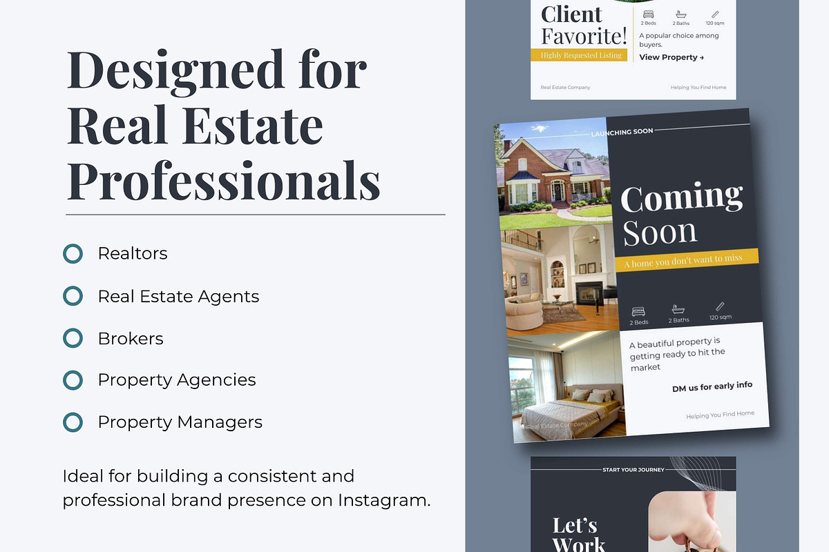 Real Estate Instagram Template Kit, a Social Media Template by Everyday Perfection (Photo 3 of 11)