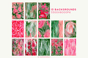 GARDEN in BLOOM abstract backgrounds, a Background Graphic by alenaganzhela (Thumbnail 9 of 11)