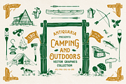 Camping Hand Drawn Illustrations, an Object Illustration by Antiquaria (Thumbnail 1 of 14)