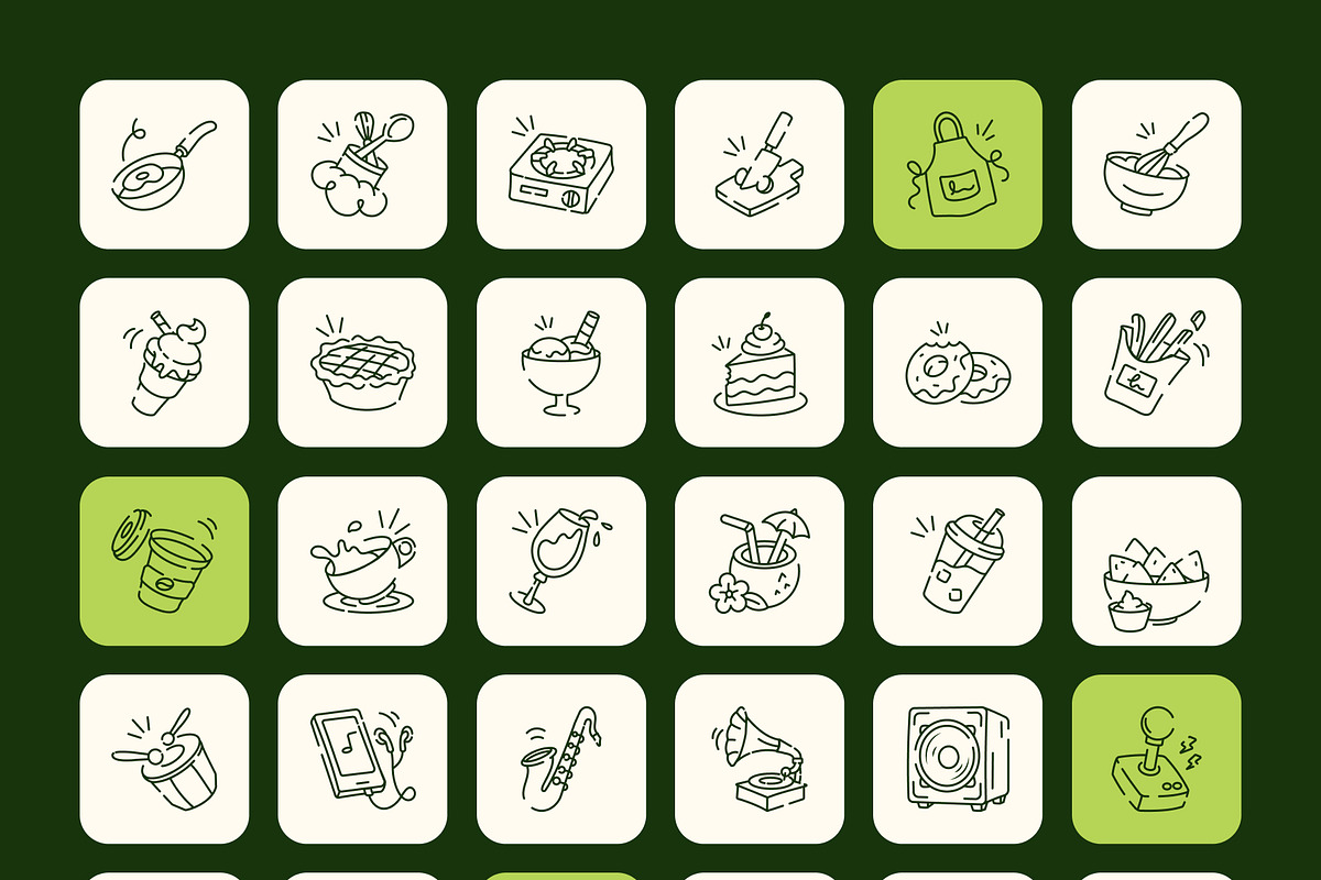 300 Healthy Living Doodle Icons, an Outline Icon by Prosymbols (Photo 10 of 12)