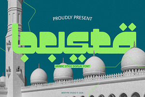 Busta - Arabic Style Display font, a Sans Serif Font by Bentype Studio