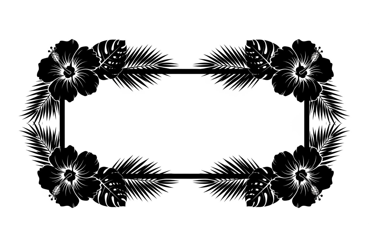 Floral Rectangle Frame SVG Bundle, an Illustration by jahid234 (Photo 28 of 31)