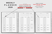 2026 Monday & Sunday Start Planner, a Stationery Template by MNT-Creator (Thumbnail 3 of 11)