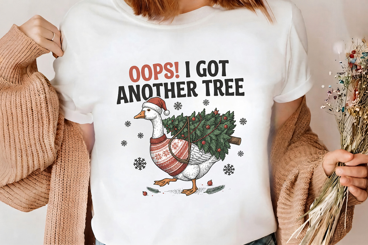 Oops I Got Another Tree Goose PNG, a Seasonal Illustration by CrexoraLab (Photo 4 of 4)