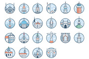 World Cities Illustrations, a Decorative Illustration by Prosymbols (Thumbnail 5 of 7)
