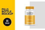 Pills Bottle Jar PSD Mockup, a Cups & Container Mockup by GreatFruit (Thumbnail 1 of 6)