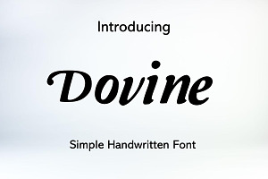 Dovine Modern Handwritten Font