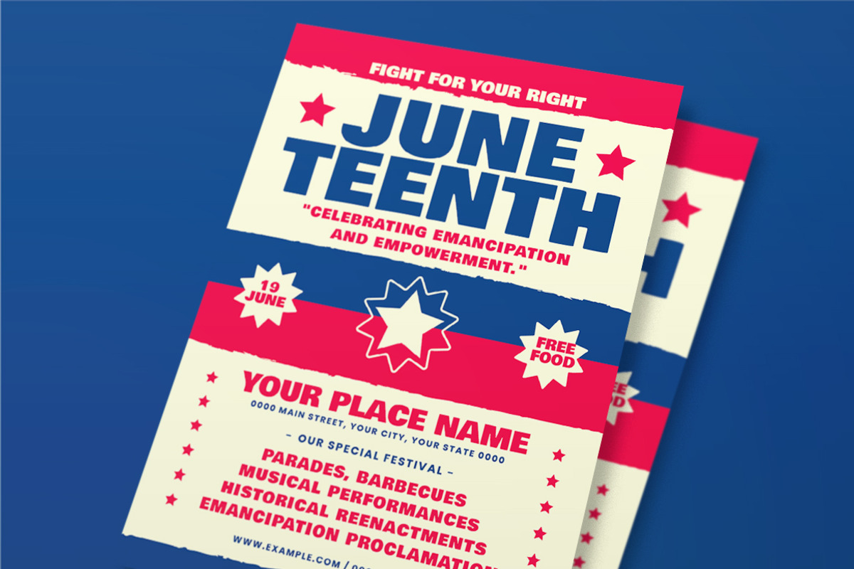 Celebration of Juneteenth Flyer, a Flyer Template by Tokosatsu (Photo 2 of 3)