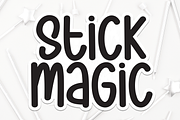 Stick Magic | Script Font, a Script Font by Scratchones (Thumbnail 1 of 8)