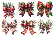 Christmas Patchwork Bow Clipart, an Illustration by Designworld (Thumbnail 3 of 5)