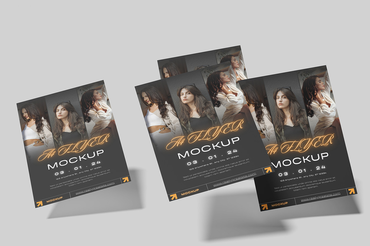 A4 Flyer Mockup, an Advertising Mockup by safrizalstudio (Photo 12 of 13)