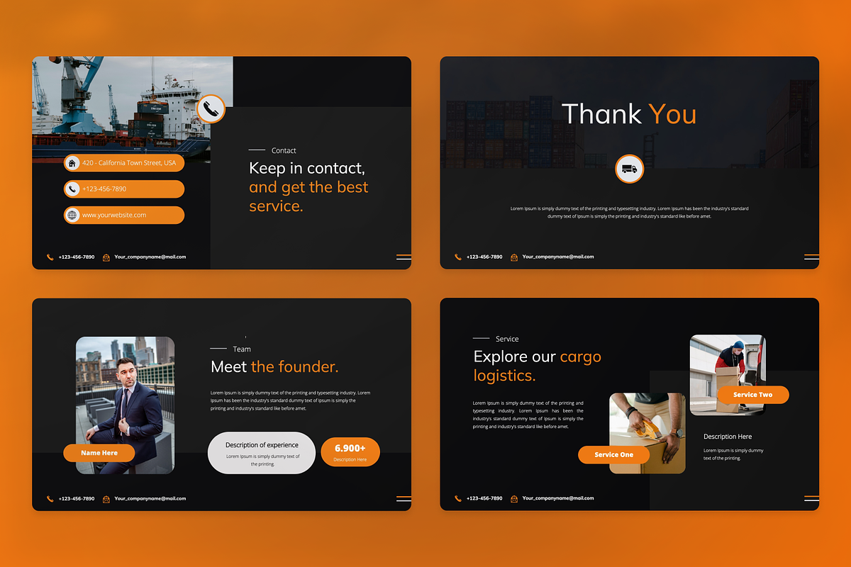 Cargo Logistics Keynote, a Presentation Template by SquidPixey (Photo 4 of 7)