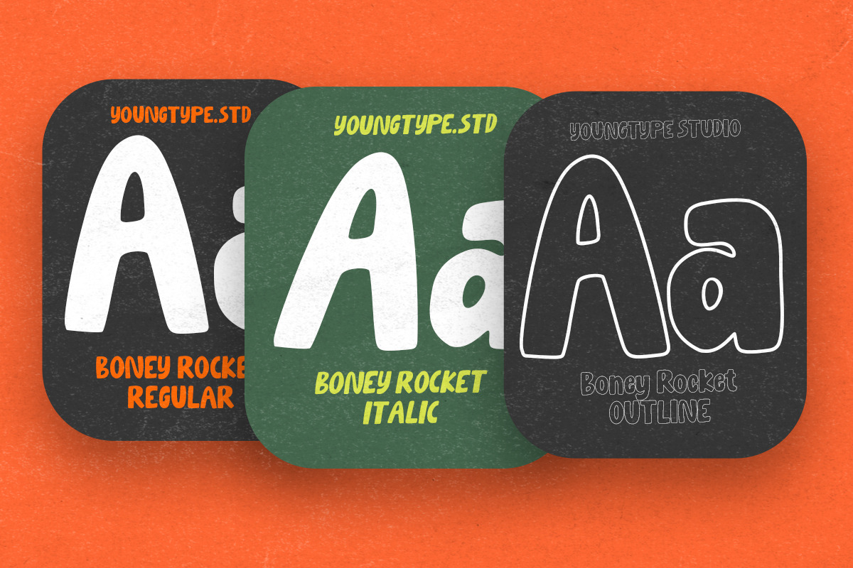 Boney Rocket, a Handwritten Font by Youngtype.Std (Photo 5 of 8)