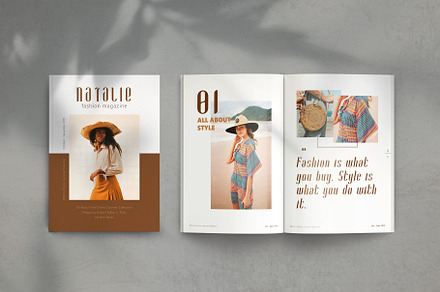 Natalie Fashion Magazine Template