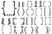 Hand drawn elements bundle, an Object Graphic by Somjai King (Thumbnail 7 of 21)