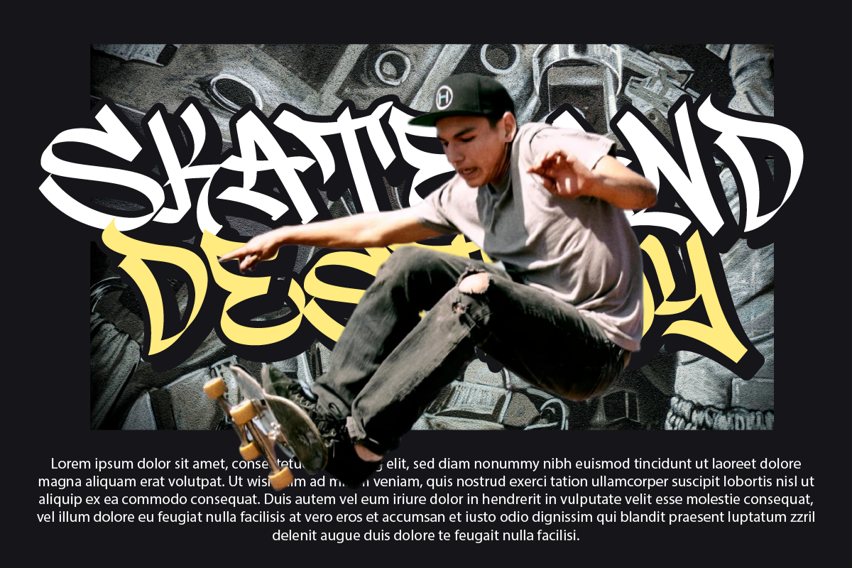 Street Breaker Urban Graffiti Font, a Blackletter Font by Ronny Studio (Photo 4 of 9)