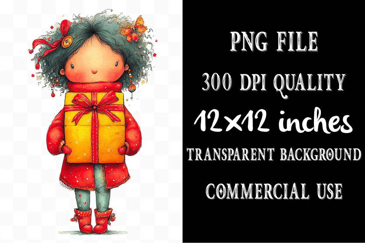 Quirky Girl New Year 2026 Clipart, an Illustration by Designking (Photo 4 of 5)