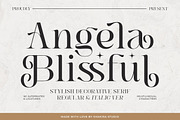 Angela Blissful - Modern Elegant, a Serif Font by Shakira Studio (Thumbnail 1 of 10)