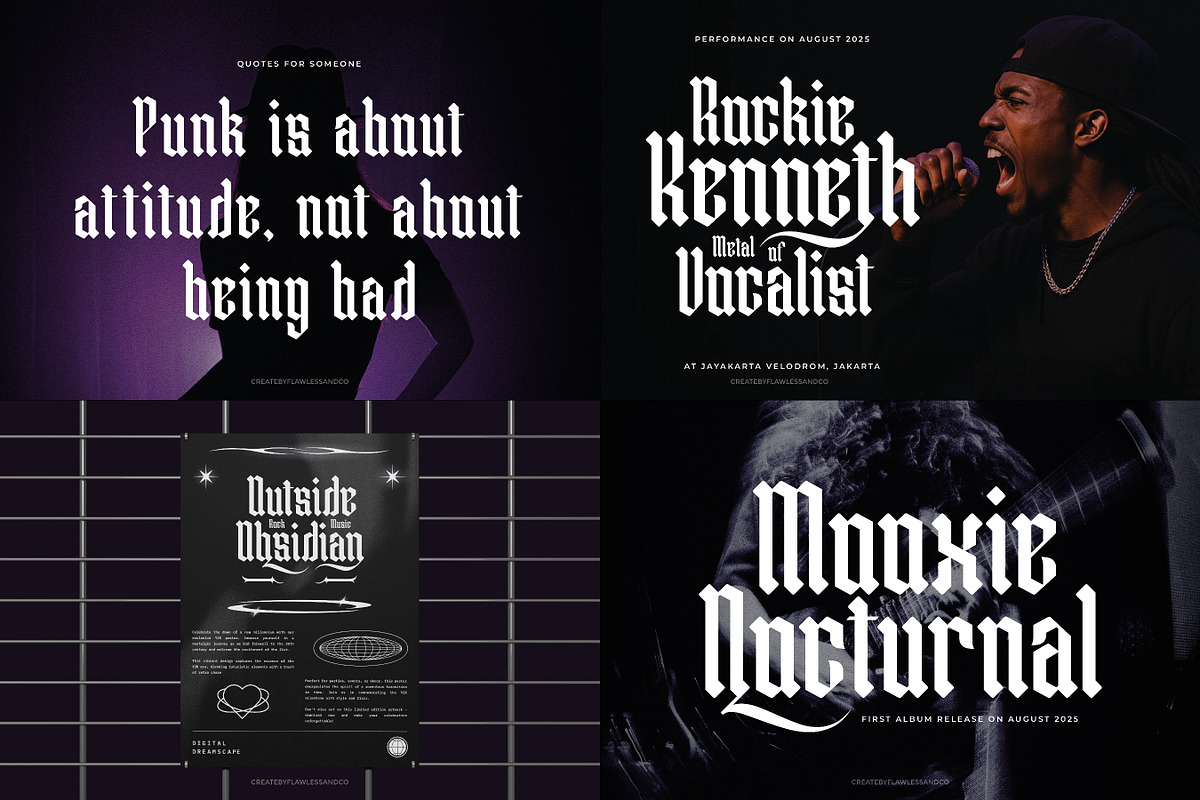 Blackletter Font Bundle, a Blackletter Font by Flawless And Co (Photo 5 of 11)