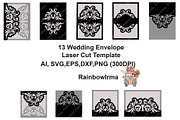 13 Wedding invitation envelope laser, a Card Template by RAINBOWIRMA (Thumbnail 1 of 4)