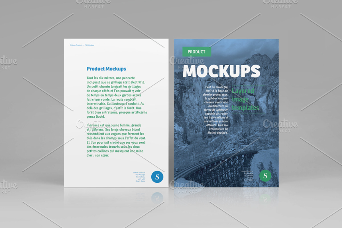 Flyer mockups set [A6], a Print Template by Formelier (Photo 2 of 5)