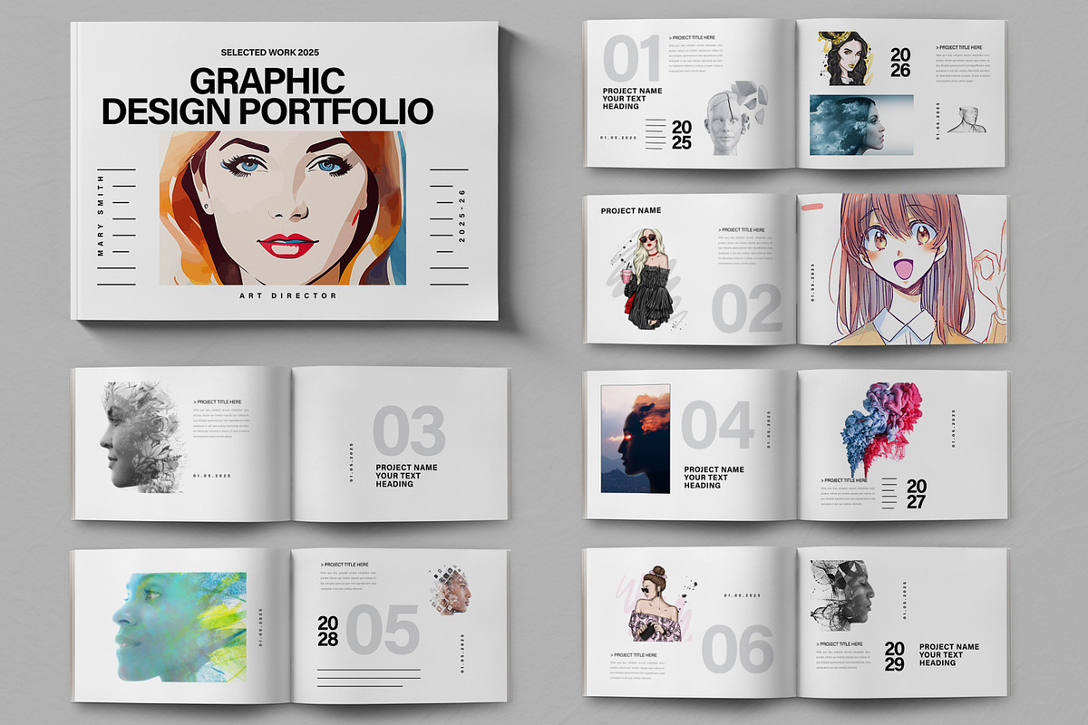 Graphic Design Portfolio, a Magazine Template by ContestDesign (Photo 1 of 5)