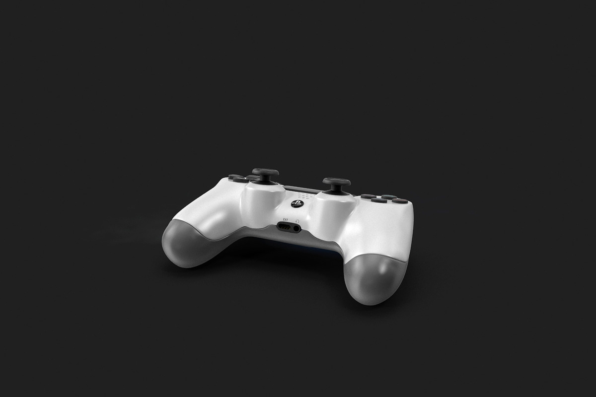 DualShock 4 Controller - White, an Object 3D Model by Tedi Permana (Photo 5 of 11)