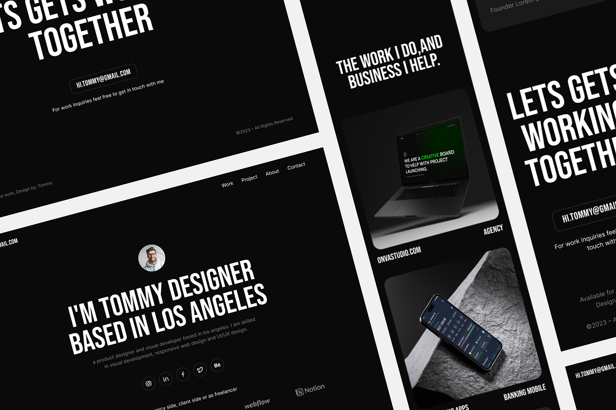 Tommy - Personal Portfolio Website, a Landing Page Template by SundayWorkTeam (Photo 4 of 4)