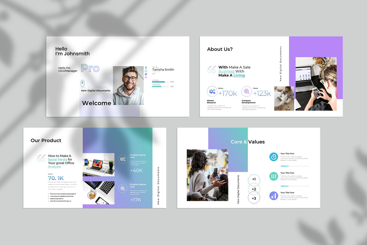Digital Agency Pro Presentation, a Presentation Template by Creative-Work (Photo 2 of 9)